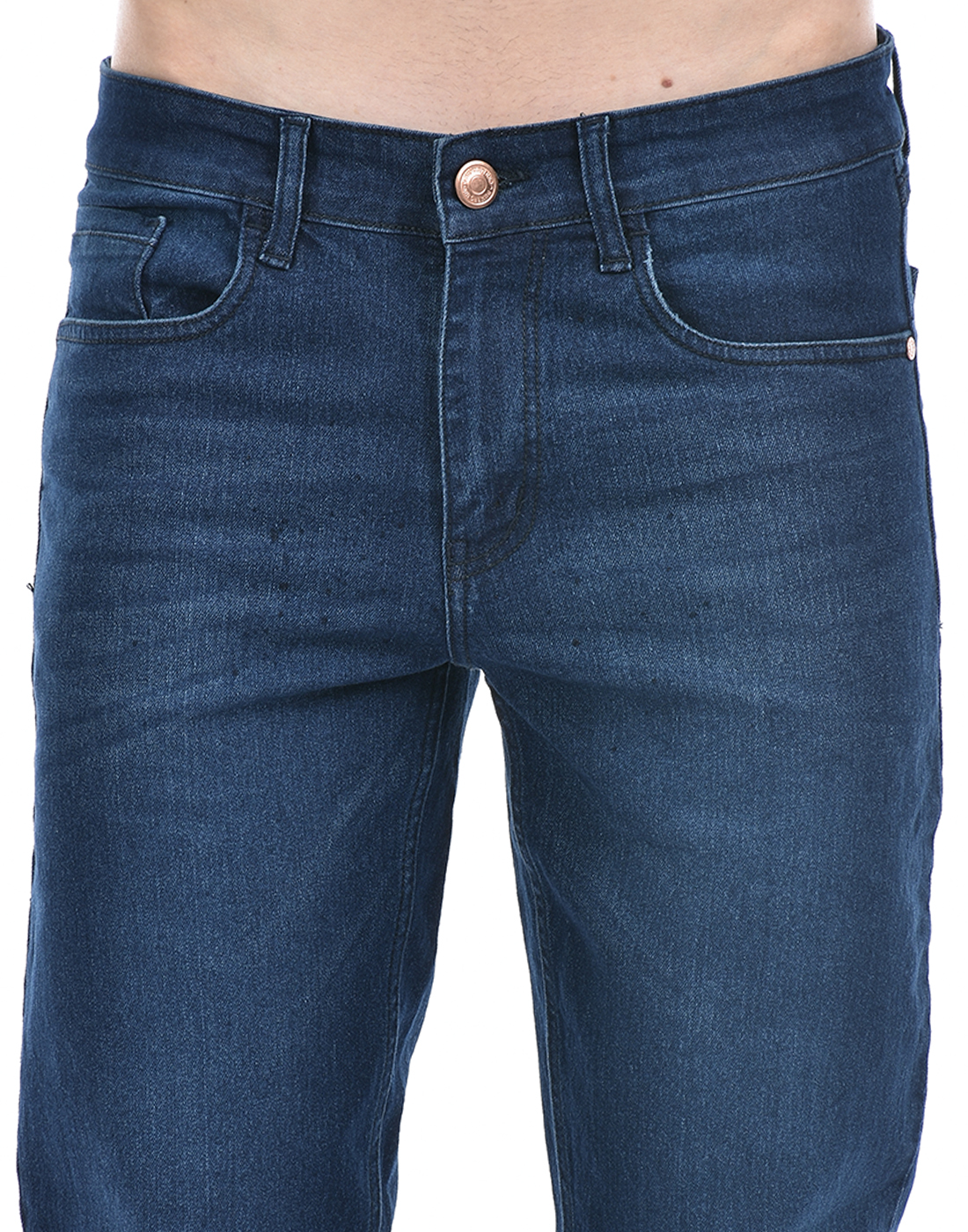 Numero Uno Men Solid Dark Blue Jeans